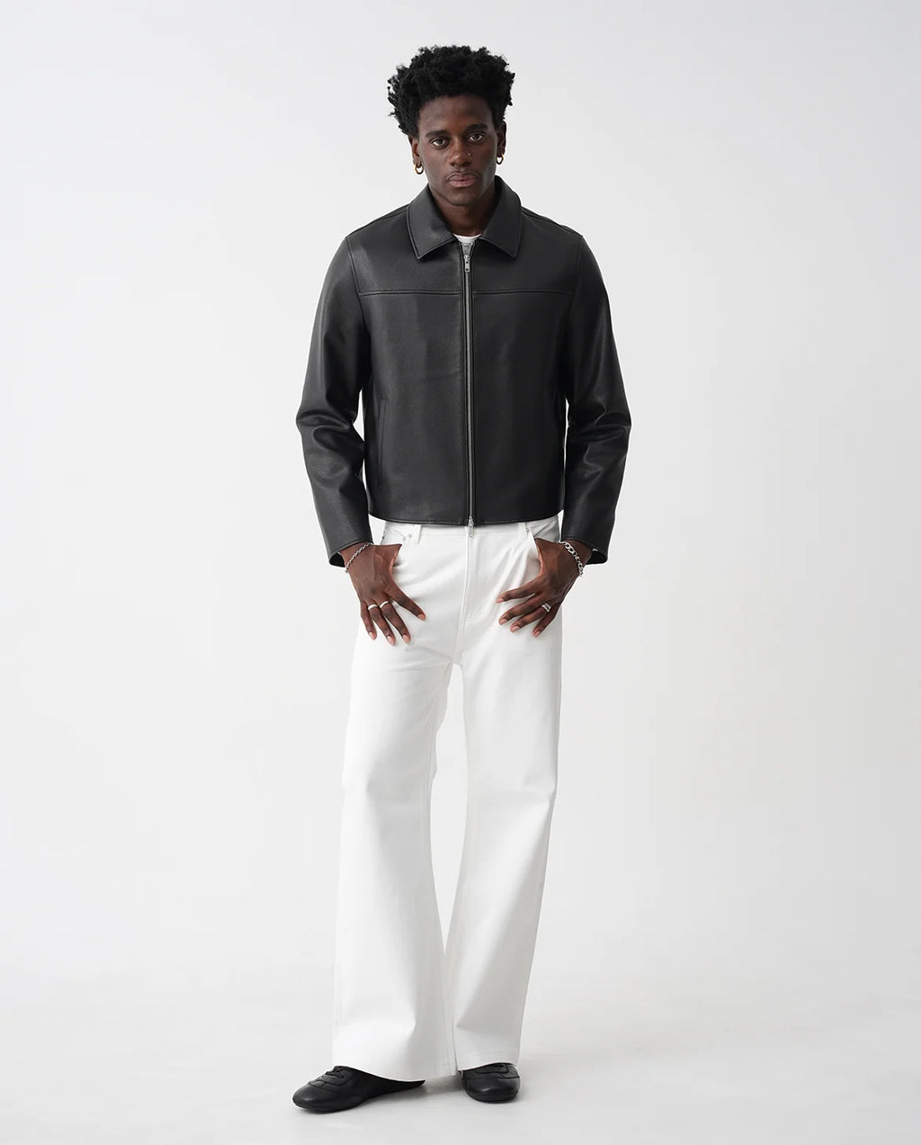 Raw Selvedge Bootcut Jeans - White
