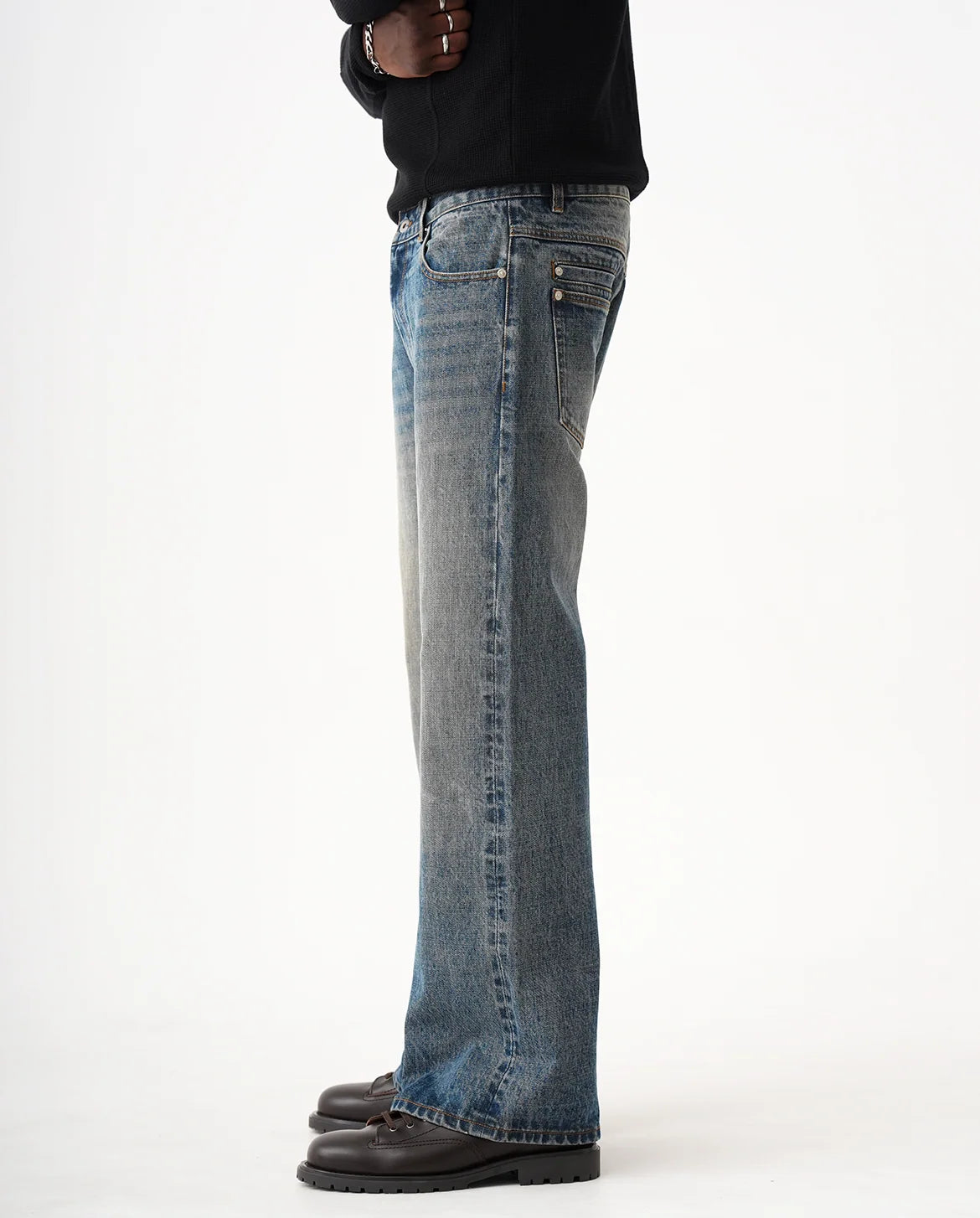 Raw Selvedge Bootcut Jeans - Indigo