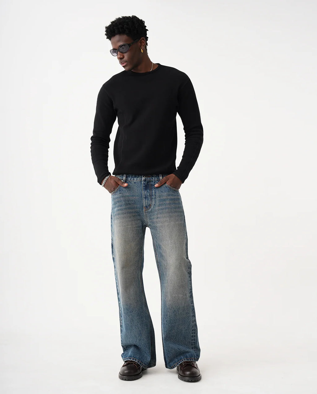 Raw Selvedge Bootcut Jeans - Indigo