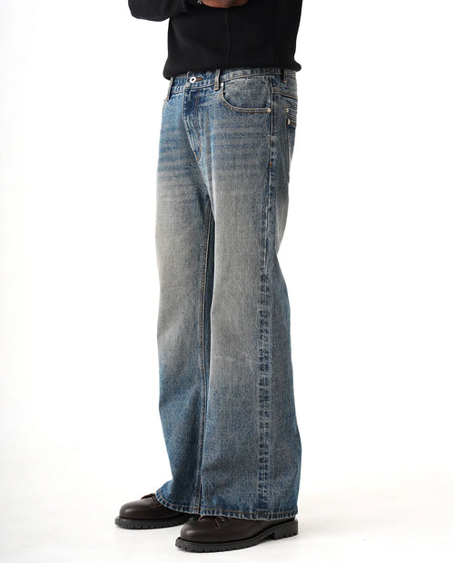 Raw Selvedge Bootcut Jeans - Indigo