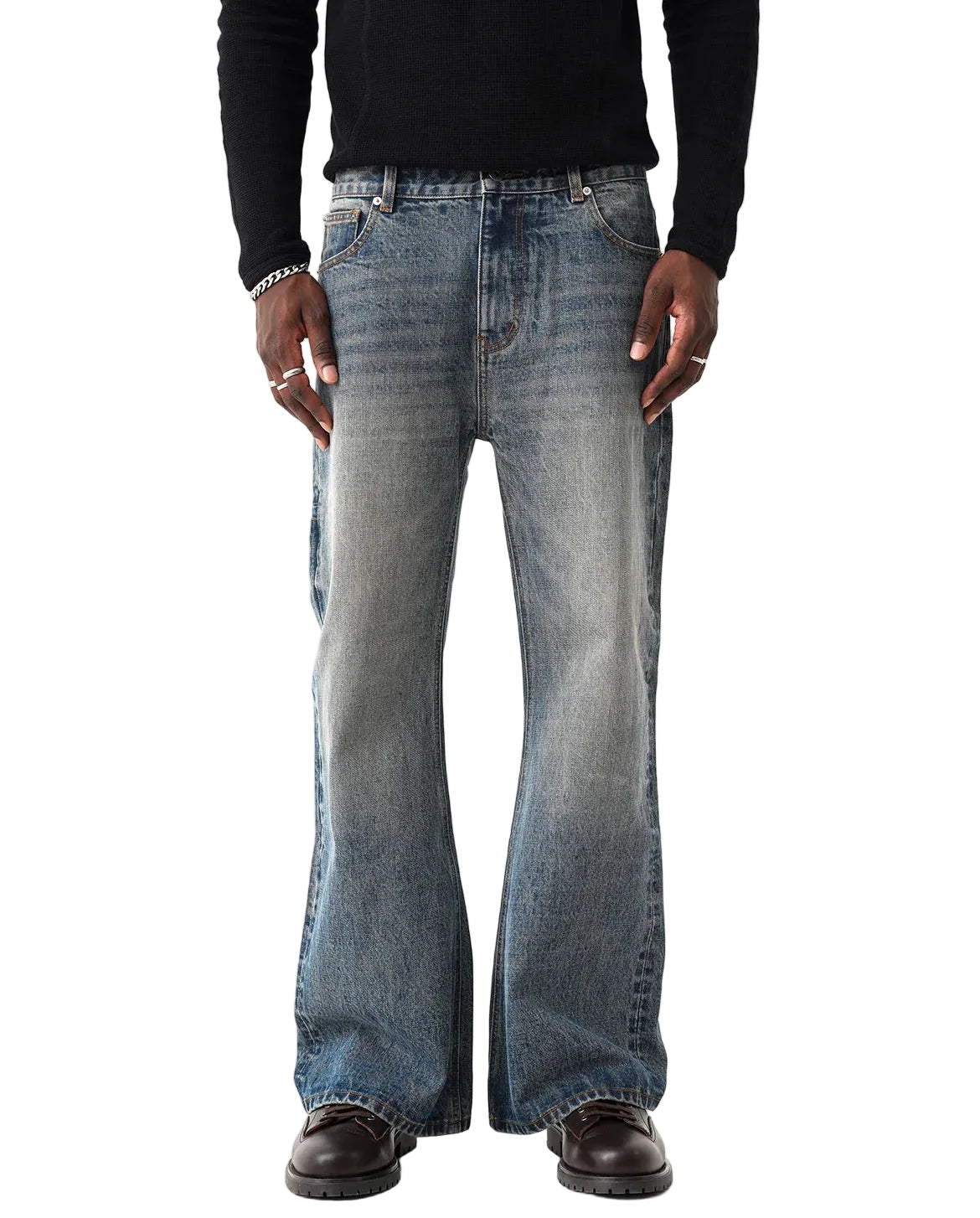 Raw Selvedge Bootcut Jeans - Indigo