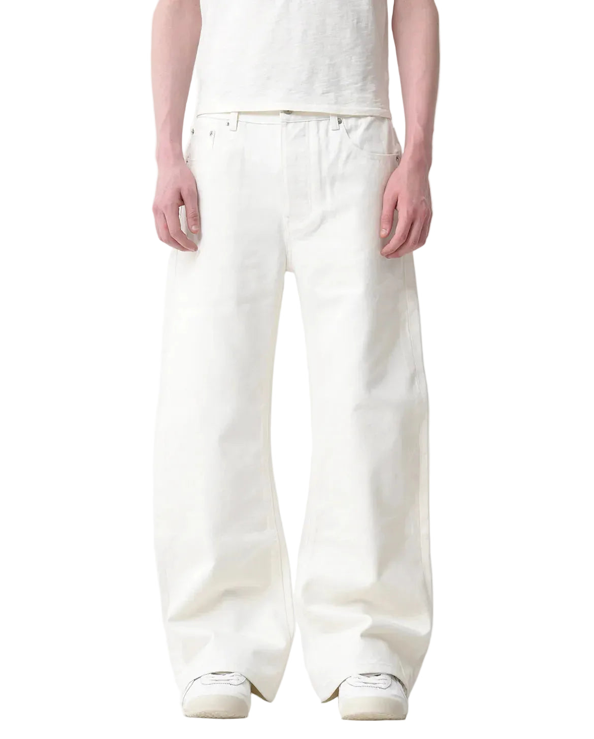 Raw Selvedge Bootcut Jeans - White